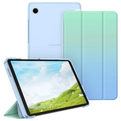 Abbildung von Fintie Hülle für Samsung Galaxy Tab A9 8.7 Zoll 2023, Ultra Dünn Schutzhülle mit Translucent Rückseite Cover Tablet 8,7 SM X110/X115/X117, Farbverlauf