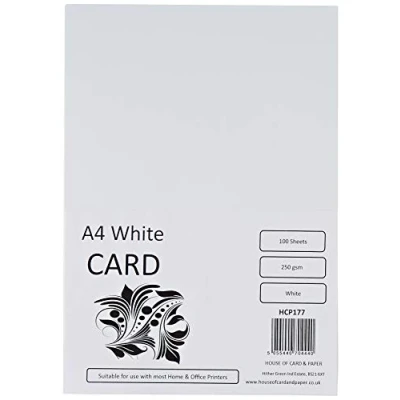 Abbildung von HPC Card Papierkarten, A4 Format, 250 g/m², Weiß, 100 Blatt