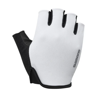 Abbildung von Shimano &quot;Atemweg&quot; weiße Fahrradhandschuhe