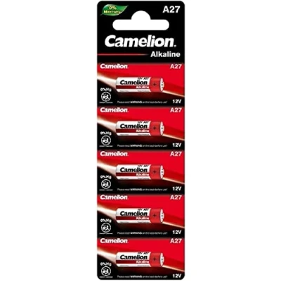 Abbildung von Camelion 11050527 Plus Alkaline Batterien ohne Quecksilber LR27/A mit 12 Volt, 5er Set, Kapazität 26 mAh, für verschiedenste Geräte und Verbraucheranforderungen