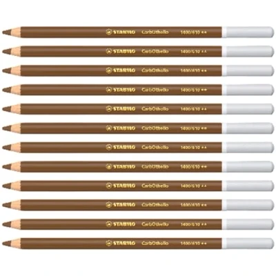 Abbildung von Pastellkreidestift STABILO CarbOthello 12er Pack umbra cypr. natur