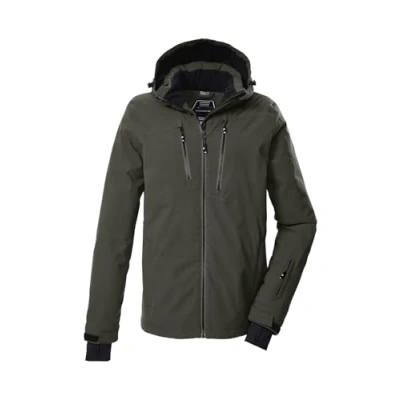 Abbildung von Killtec Herren Skijacke Funktionsjacke mit Kapuze und Schneefang KSW 439 MN SKI JCKT 00794 dunkeloliv S
