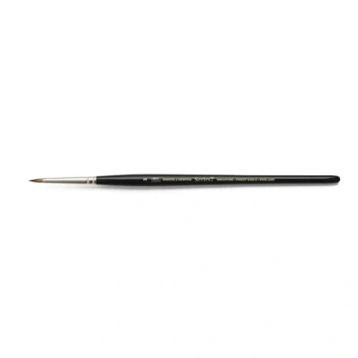 Abbildung von Winsor &amp; Newton 5012003 Aquarellpinsel Serie 7, Miniaturpinsel, Rundpinsel, kurzer Stiel, Nr. 3 2,6 mm