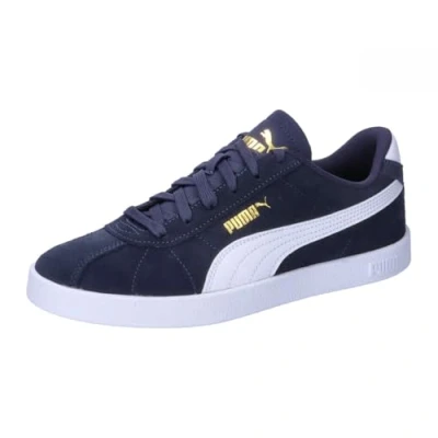 Abbildung von Puma CLUB II JR Unisex Sneaker low für Kinder, Größe: 38, Navy/white/gold Schuhe