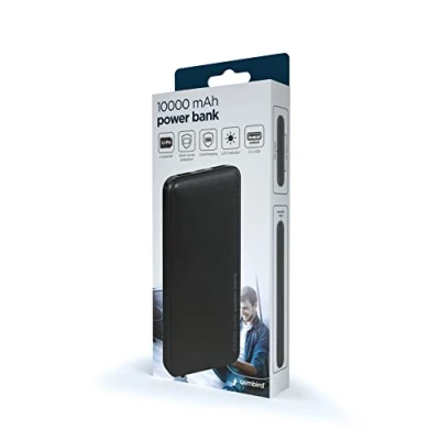 Abbildung von GEMBIRD Powerbank 10.000 mAh 2X USB schwarz