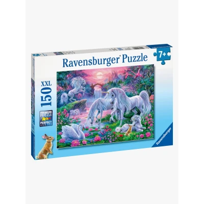Abbildung von Einhörner im Abendrot XXL Puzzle 150 Teile
