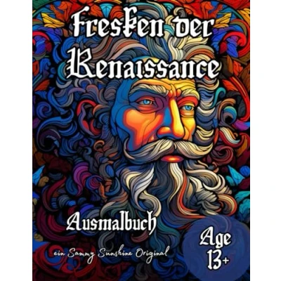 Abbildung von Fresken der Renaissance Ausmalbuch: Ein Malbuch für Mittelalterfans ab 13 Jahren