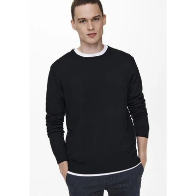 Abbildung von Only &amp; Sons Onswyler LIFE LS CREW NOOS Strickpullover, Herren, Größe: XL, Dark navy