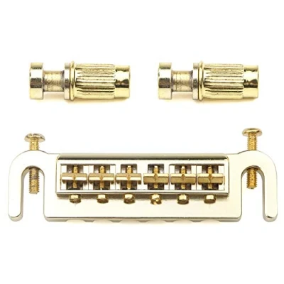 Abbildung von Unxuey Gold E Gitarre LP Tune O Matic 6 Saiten Saitenhalter für Les Paul Style