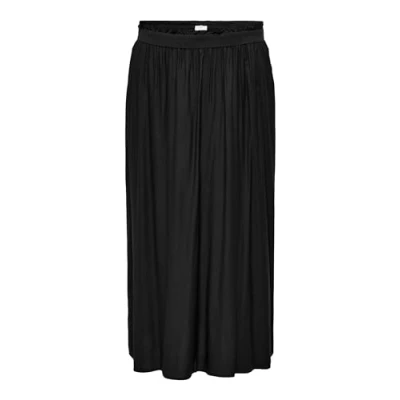 Abbildung von ONLY Carmakoma Carvenedig LIFE LONG Skirt Maxirock, Damen, Größe: 44, Black