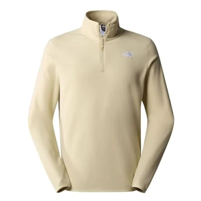 Abbildung von The North Face Glacier 1/4 ZIP Fleecepullover, Herren, Größe: Small, Gravel
