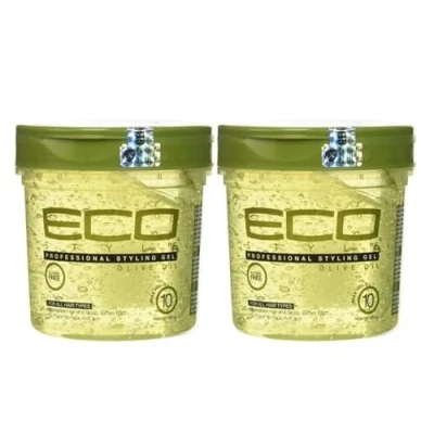 Abbildung von Eco Style Styling Gel mit Olivenöl, ohne Alkohol, Parabene, Sulfate, Schuppenbildung, juckreizhemmend, 473 ml Packung 2 Promoo