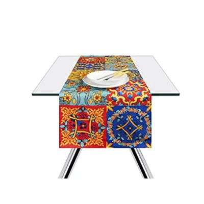 Abbildung von Excelsa Trinacria Tischläufer, 100% Baumwolle, 140 x 45 cm