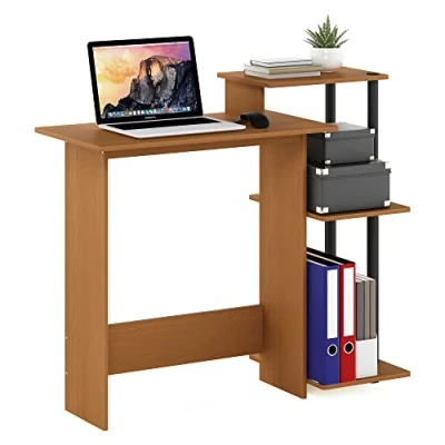 Abbildung von Furinno Efficient Home Laptop Notebook Computertisch Hellkirsche Schwarz