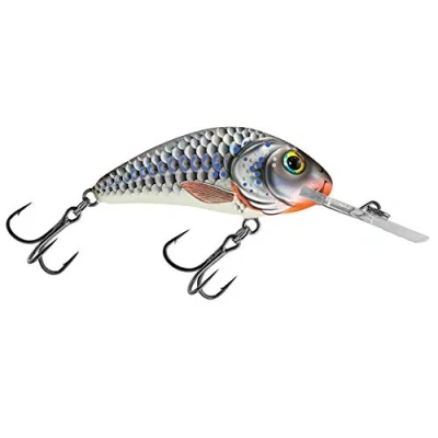 Abbildung von Salmo Rattlin&#039; Hornet 5,5cm drijvend &#039;Silver Holographic Shad&#039; Wobbler