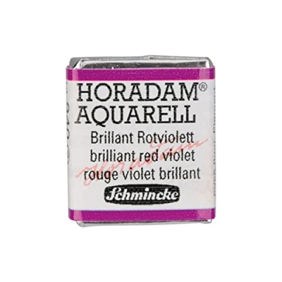 Abbildung von Schmincke HORADAM® AQUARELL feinste Künstler Aquarellfarben, 940 Brillant Rotviolett, 14 044, 1/2 Näpfchen