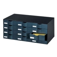 Abbildung von Paperflow Schubladenelement HxBxT 32,9x34,2x81,3cm 12 Fächer PS (Polys