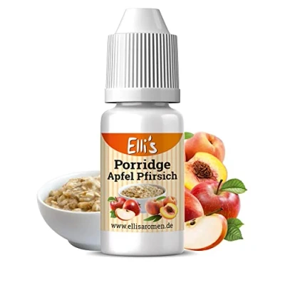 Abbildung von Ellis Aromen Porridge Apfel Pfirsich NATURIDENTISCHES Lebensmittelaroma Für Speisen &amp; Getränke 10 ml