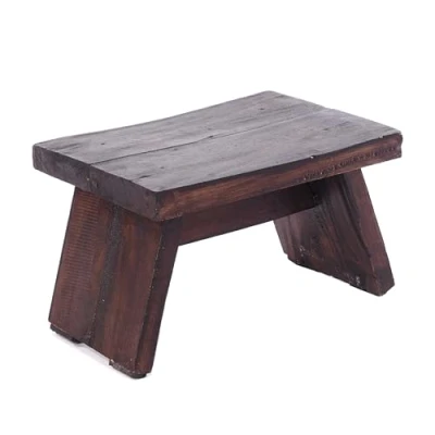 Abbildung von DESIGN DELIGHTS Hocker NOSTALGISCHER FUßHOCKER &quot;SCHEMEL&quot;, Mahagoni, Holzhocker, Farbe: 03