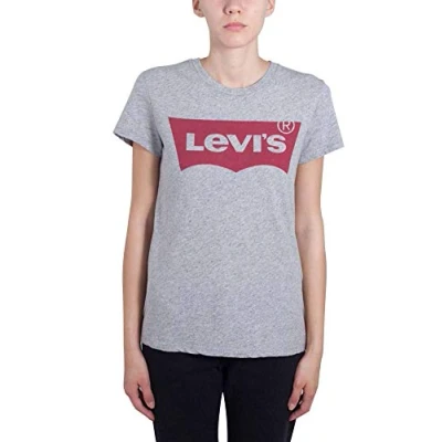 Abbildung von Levi&#039;s THE Perfect Tshirt print, Damen, Größe: XS, Grey