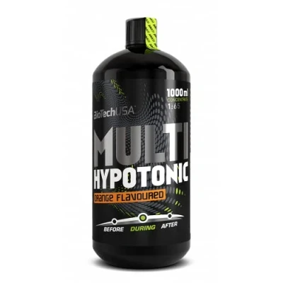 Abbildung von BioTechUSA Multi Hypotonic Flüssigkonzentrat Energie und Vitamine während des Trainings wieder auffüllen Hochglykämische Kohlenhydrate für optimale Leistung 1000 ml Zitron