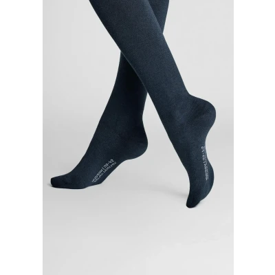 Abbildung von Hudson Damen Kniestrümpfe Relax Woolmix Clima druckfreier Bund Marine 0337 35 38