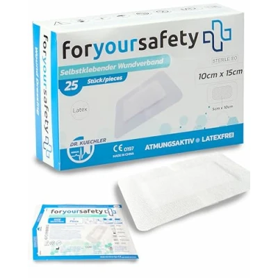 Abbildung von Dr. Kuechler Medical® Wundpflaster 6x7 cm steril sensitiv 50 St