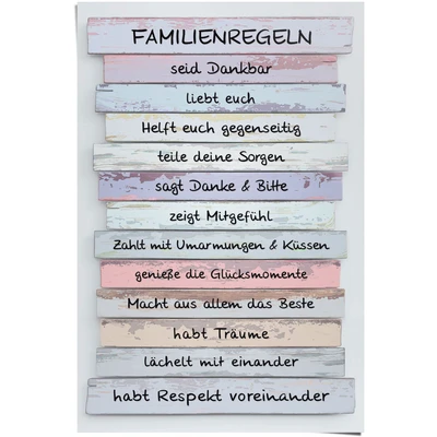 Abbildung von Reinders Poster &quot;Familienregeln&quot;, (1 St.)