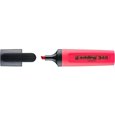 Abbildung von Übersetzter Titel: EDDING Highlighter e 345, 2 5mm, rot, 10 Stück