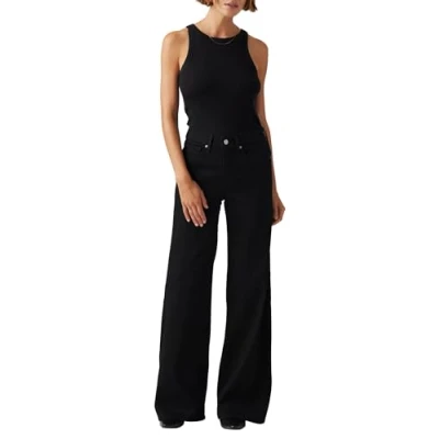 Abbildung von Levi&#039;s 318 Shaping Wide Leg Soft Black
