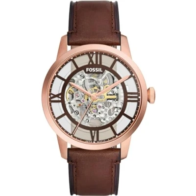 Abbildung von Fossil Automatik Uhr, Herren, Größe: One Size, Roségold