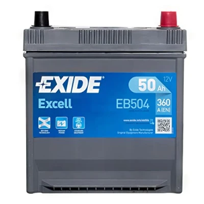 Abbildung von EXIDE EXCELL EB504 Batterie 12V 50Ah 360A Korean B1 HYUNDAI: i30 I Schrägheck, ix20, i20 TOYOTA: Corolla VIII Liftback, Celica VII Coupe