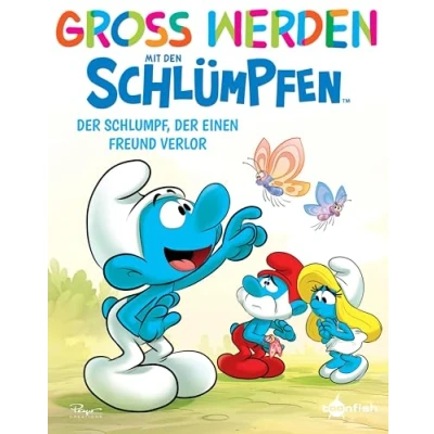 Abbildung von Groß werden mit den Schlümpfen: der Schlumpf, einen Freund verloren hat