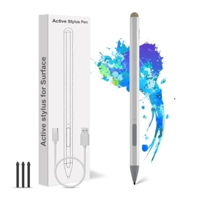 Abbildung von Surface Pen für Microsoft Pro 11/10/9/8/7/6/5/4/3/X/Surface 3, Go 4/3/2/1, Laptop/Studio/Book 4/3/2/1 Stift with 4096 Druckempfindlichkeit, Palm Rejection Funktion