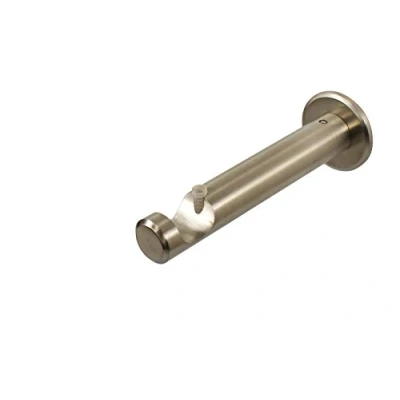 Abbildung von iso design Edelstahl Gardinenstangenträger offen für 20 mm Gardinenstangen Wandabstand 10,5 cm