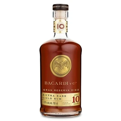Abbildung von BACARDÍ Gran Reserva 10 Jahre alter Premium Caribbean Rum, im Eichenfass gereifter Karibik unter karibischer Sonne gelagert, ideal als Geschenk &amp; für Cocktails, 40% Vol., 70 cl/700 ml