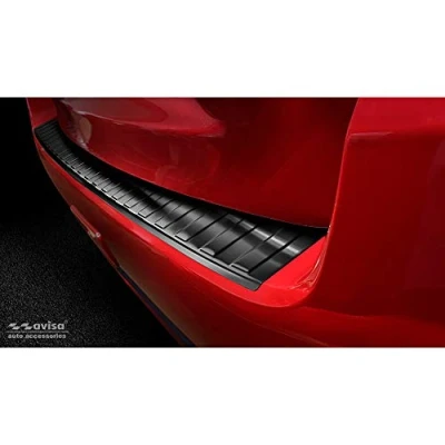Abbildung von Avisa 2/45227 Schwarz Edelstahl Heckstoßstangenschutz kompatibel mit Mitsubishi ASX Facelift 2019 &#039;Ribs&#039;
