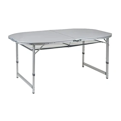 Abbildung von Bo Camp Campingmöbel BC Tisch Premium, oval, 150 x 80 cm, grau