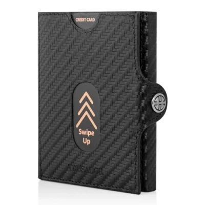 Abbildung von Trusador Mini Geldbörse Valencia Unisex Slim Wallet kleiner Leder Geldbeutel Münzfach (Hergestellt in der Türkei, Handarbeit Made Europe), Vollnarbenleder, besonders klein,