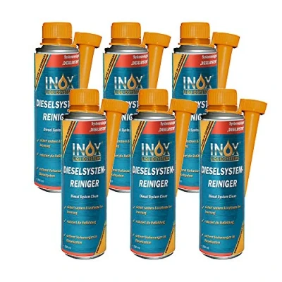 Abbildung von INOX® Effektiver Diesel Systemreiniger Additiv, 6 x 250ml Zusatz für Dieselmotoren Löst Verschmutzung &amp; Verharzung im Dieselsystem Effiziente Verbrennung