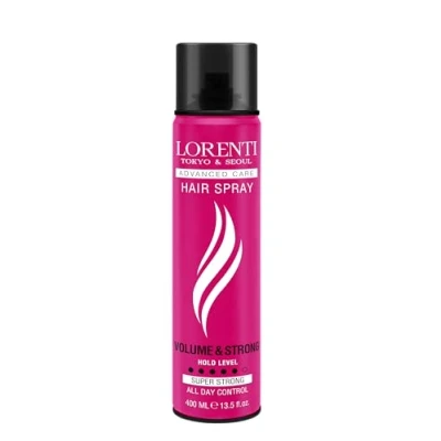 Abbildung von LORENTI TOKYO &amp; SEOUL Barber Hair Spray Super Strong 400ml Haarspray Herren Volumen mit Starkem Halt natürliches Finish ohne Verkleben bis zu 24 h Friseur Haarstyling