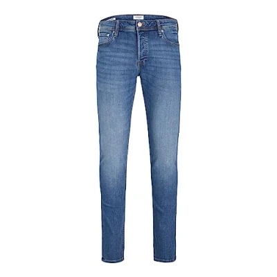 Abbildung von JACK &amp; JONES Male Slim Fit Jeans JJIGLENN JJORIGINAL, Farbe:Blau, Jeans/Hosen Neu:31W / 34L