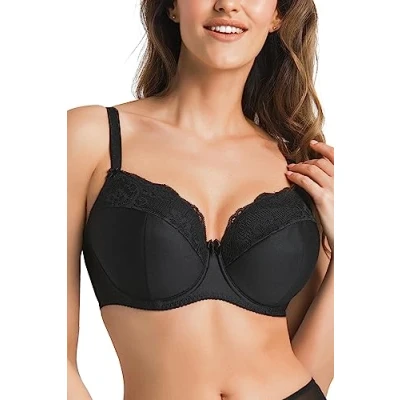 Abbildung von Teyli Halbversteifter Fransua Bügel BH, Damen, Größe: 70C, Black