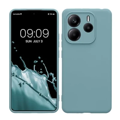 Abbildung von kwmobile Handyhülle kompatibel mit Xiaomi Redmi Note 14 5G Hülle Handy Case aus weichem Silikon in Antique Stone