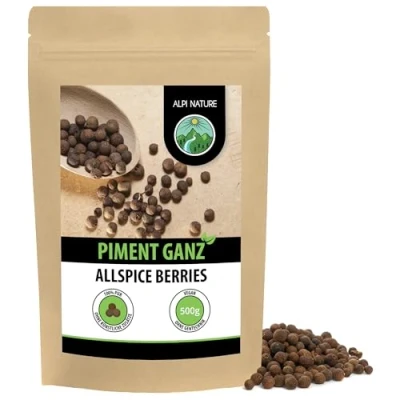 Abbildung von Piment ganz (500g), Pimentkörner 100% naturrein, natürlich ohne Zusätze, vegan, Pimentsamen