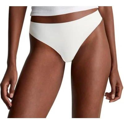 Abbildung von Calvin Klein Damen Thong 0000D3428E Tangaslip, Weiß (Ivory), M