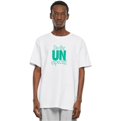 Abbildung von Upscale by Mister Tee DO THE Unexpected Tshirt print, Herren, Größe: Small, White