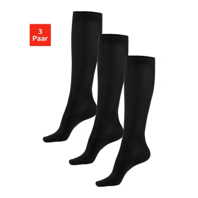 Abbildung von Bench KNIESTRÜMPFE Kniestrümpfe, Damen, Größe: 35, X schwarz