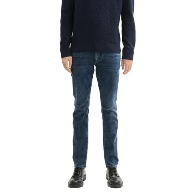 Abbildung von TOM Tailor TROY Jeans Slim Fit, Herren, Größe: 38x34, Mid stone blue black denim
