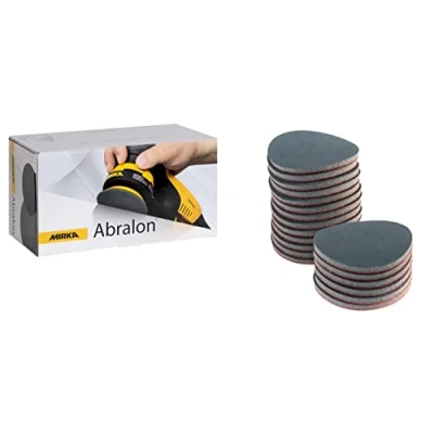 Abbildung von Mirka Abralon Schleifscheibe Polierscheibe Ø 77mm Klett 360 Körnung, 20/Pack, zum Schleifen und Polieren von Lack, Holz, Plastik